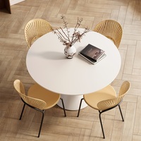 Table et chaise de restaurant de meubles commerciaux Table de négociation de loisirs et ensemble de chaises en bois massif