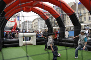 <span class=keywords><strong>Cage</strong></span> de football <span class=keywords><strong>gonflable</strong></span> en pvc à remplir pour enfants, sports en plein air, événements de sports, à vendre, nouvelle collection - Product Image 5