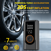 Compresseur d'air numérique sans fil à gonflage rapide avec arrêt automatique, affichage numérique 150 PSI, mini pompe à pneus portable de poche