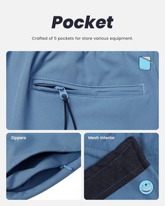 Short d'entraînement confortable à 5 entrejambe pour homme Séchage rapide Spandex/Polyester Respirant Poches latérales écologiques Décontracté Sports Solide - Product Image 6