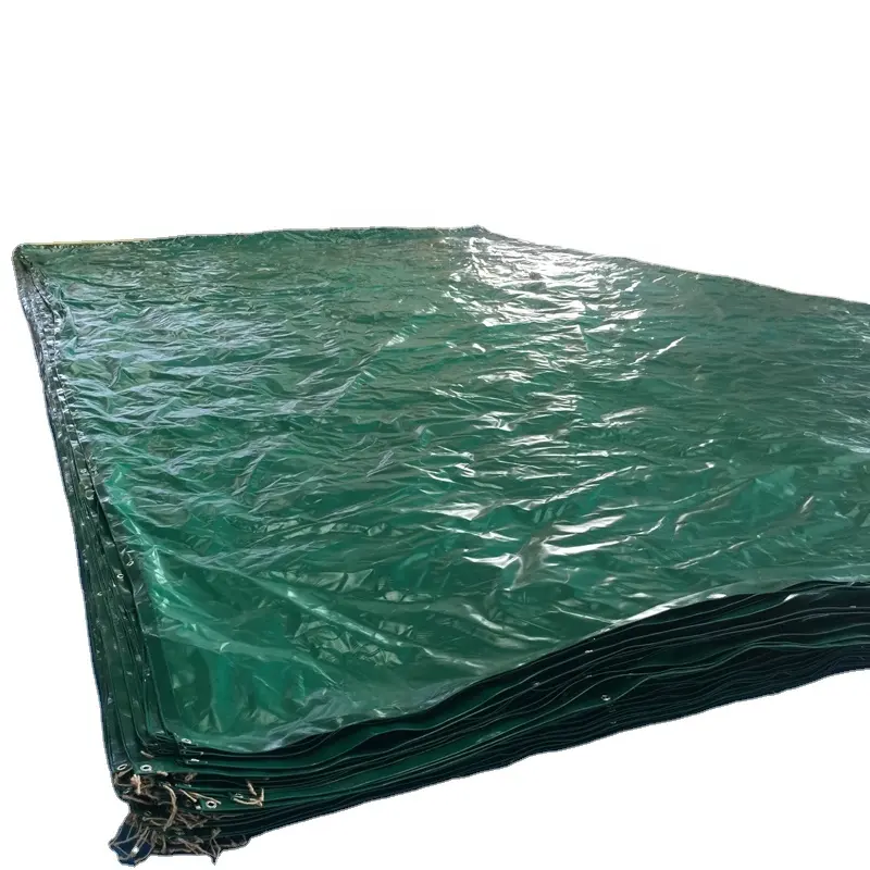 भारी शुल्क लौ retardant निविड़ अंधकार पीवीसी टीएआरपी vinyl tarps