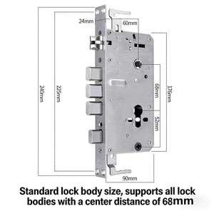 Cerradura Inteligente V30 con <span class=keywords><strong>APP</strong></span> Tuya, Reconocimiento Facial 3D, Entrada sin Llave con Huella Dactilar, Contraseña, Tarjeta, Acabado IML - Product Image 4