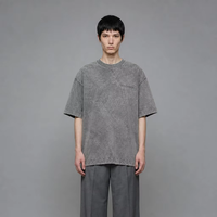 Service Personnalisé OEM/ODM – T-shirt Oversize Minimaliste Moderne de Qualité Supérieure 240g, Coton Filé Ring-Spun 100%, Style Luxe Alternatif