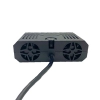 Projecteur LED 105W pour calandre, feux de jour DRL, double ventilateur, phare antibrouillard LED, lumière de travail, lumière auxiliaire à 3 lentilles
