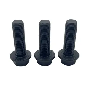 Black Carbon Steel Hexagonal Flange Bolts/Toothed Flange Bolt