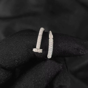 Hip Hop Popular Jewelry Zircon Nail <b>Ring</b> Men's Jewelry <b>Couple</b> <b>Ring</b> - Product Image 4