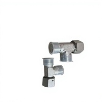 Connecteur hydraulique droit en acier au carbone et acier inoxydable anti-corrosion, adaptateur de tuyau robuste