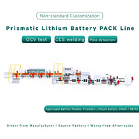 Lini Perakitan Baterai Lithium Ion Prismatik Otomatis yang Dapat Disesuaikan untuk Sepeda/Skuter Listrik Kargo Roda 3 220V/380V 6PPM
