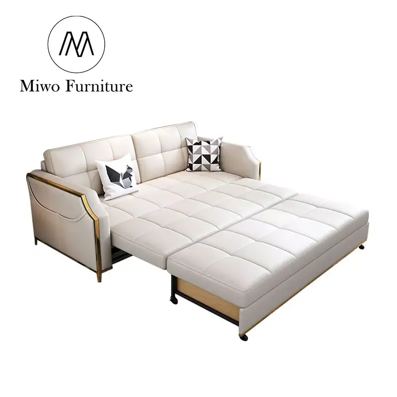 Hochwertige moderne ausziehbare Cabrio-Klapp couch mit Aufbewahrung Luxus-Multifunktions-Schlafs ofa