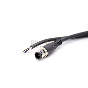 M12 Cable de Sensor de sobremoldeo recto 2 3 4 5 6 8 12 17 Pin macho hembra impermeable A/B/D/X conector de Sensor de código para automatización - Product Image 5