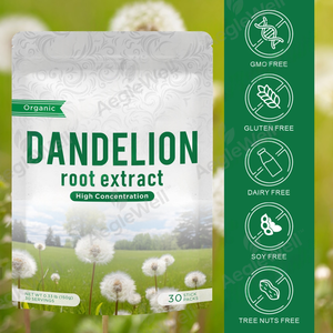 Aeglewell USA markt Dandelionwortel <span class=keywords><strong>Extract</strong></span> Poeder voor volwassenen, lever- en spijsverteringsondersteuning, antioxidant effectiviteit - Product Image 4