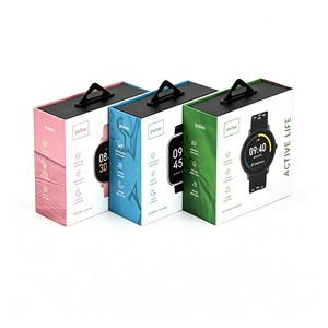 Luxury <b>Foldable</b> Magnetic Smart Watch Packaging <b>Box</b> Rigid Paper Gift <b>Box</b> with EVA Insert for Electronics - Product Image 5