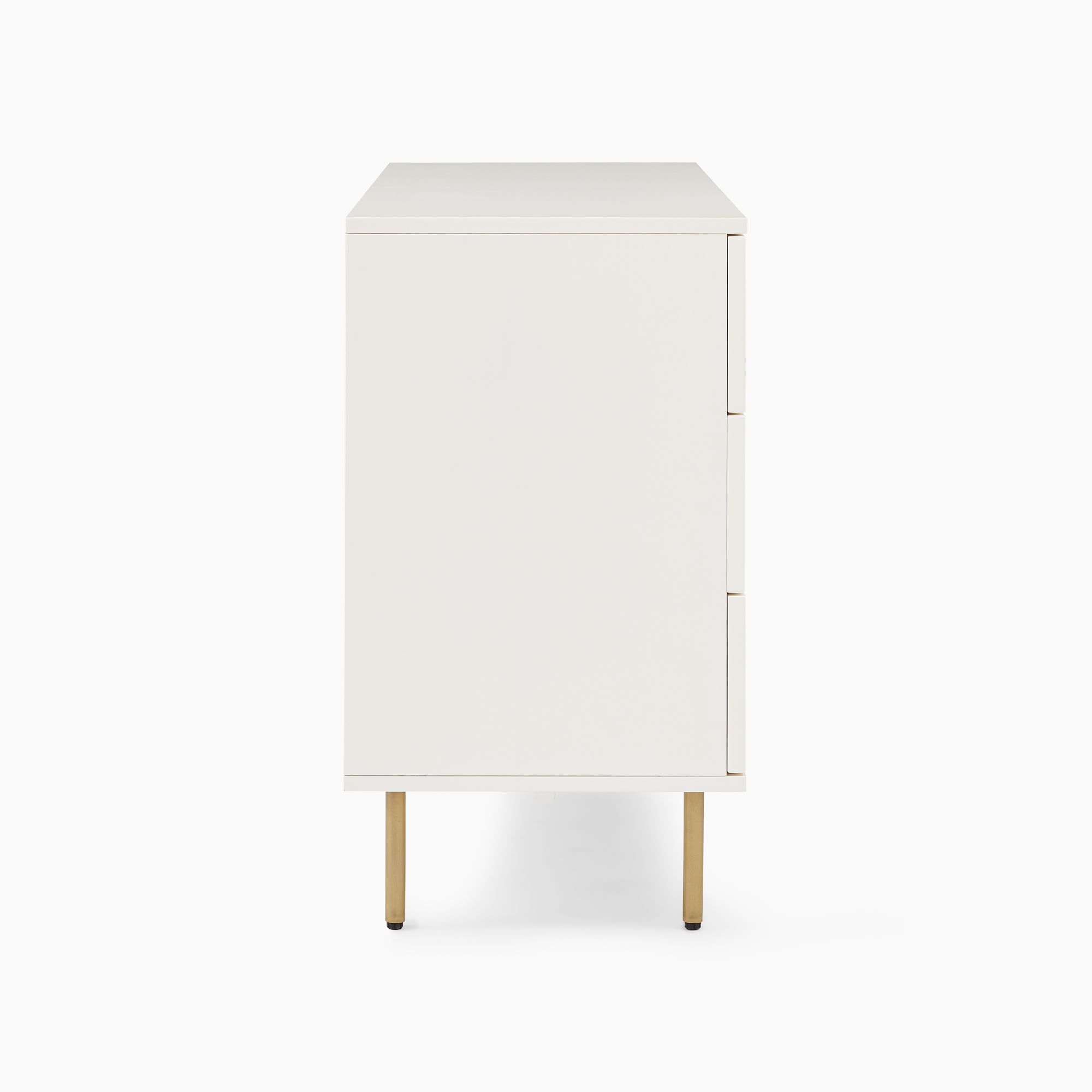 Modern in Ash Wood Structure Bedroom Metal Handle 6-Drawer Corner Furniture Double Wood Dresser