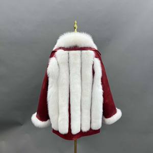 Style personnalisé Grande Taille En Cuir Véritable Croc Véritable Fourrure De Renard Veste Femmes Manteau De Fourrure En Cuir - Product Image 3