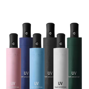 LS all'ingrosso promozionale 3 pieghevole Uv ombrello automatico per la pioggia antivento parasole ombrello personalizzato con Logo