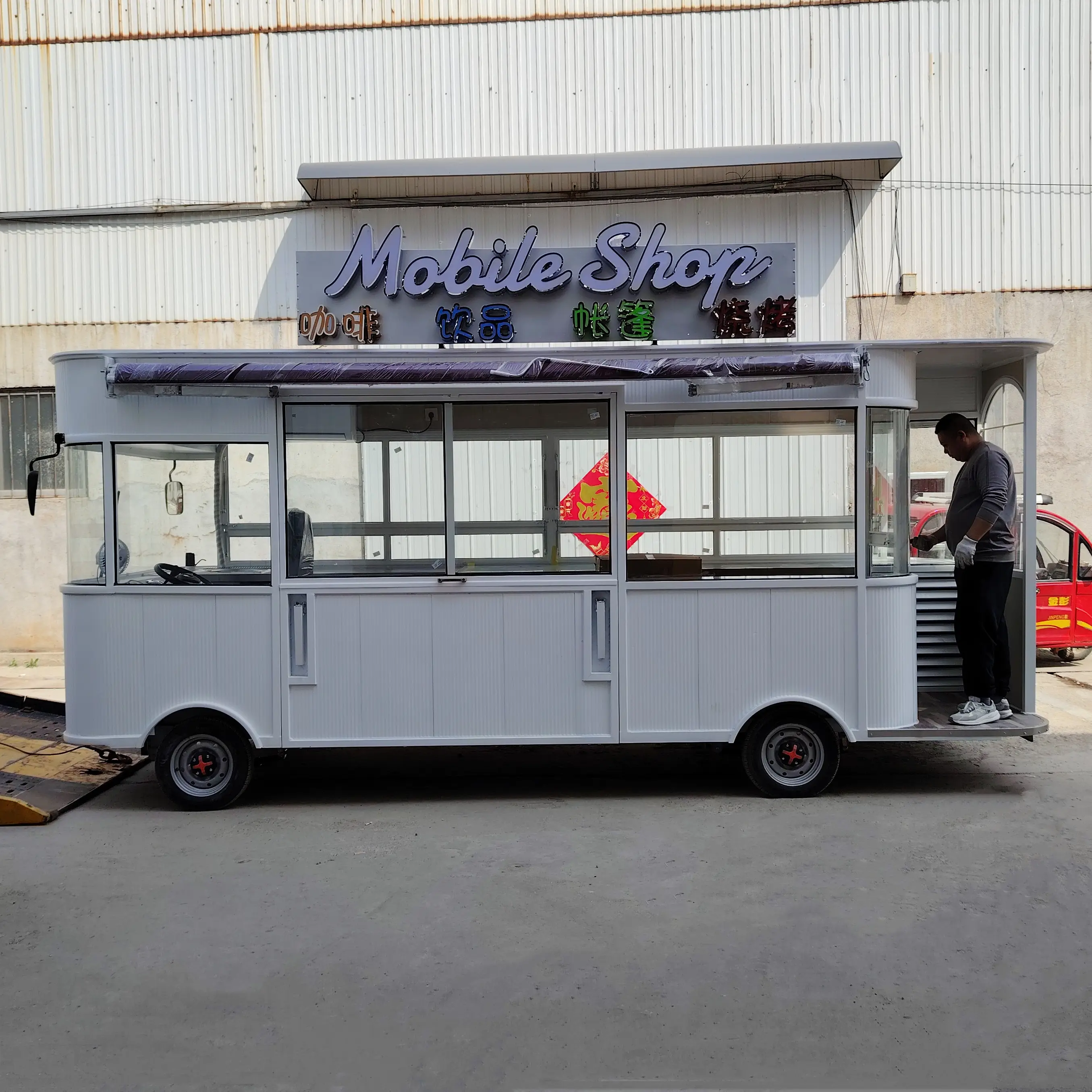 Factory outlet electric mobile Fried Chicken Combo Cola Beverage drink coffee ice cream milk tea food snack truck boutique cart