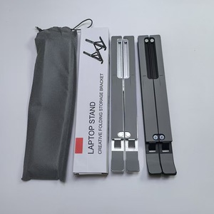 Laptop <b>Stand</b> Universal Foldable Height Adjustable Desktop <b>Tablet</b> Holder Portable Heat Dissipation Support - Product Image 3