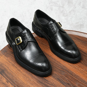 Latest Goodyear Welted <b>Full</b> Grain Leather Vintage Washed Rubber Sole Waterproof Casual English Oxford Men's Autumn Shoes - Product Image 4