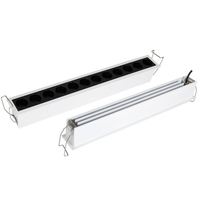 Spot LED Linéaire Encastré Moderne de Haute Qualité pour Plafond, IP65, Dimmable, 5000K, Ra97, Angle de Faisceau 20/34°, en Alliage d'Aluminium