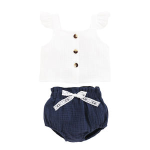 Hermoso Conjunto de 2 Piezas de Ropa para Bebés con Diseño de Alas, Proveedor de Pijamas y Bodys para Venta al por Menor, Ideal para Niños Pequeños - Product Image 5