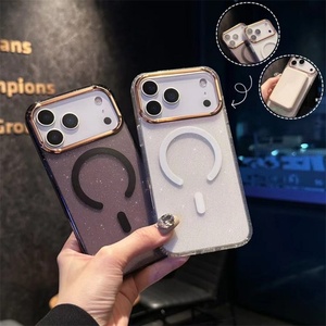 Funda Magnética Transparente con Brillantina para iPhone 17, 17 Air, 16 Pro Max, 15, 14, con Carga Inalámbrica, Carcasa Trasera Suave y Transparente - Product Image 2