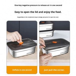 Food-Grade 316 Leak-Proof <b>Lunch</b> <b>Box</b> Portable Fresh-Keeping Square Food Container with Multiple Sizes Heatable Bento <b>Box</b> - Product Image 3