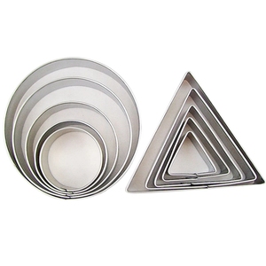 12 unids/set de acero inoxidable galleta Cookie bricolaje molde corazón estrella flor redonda forma cortador molde de hornear herramientas <span class=keywords><strong>GYH</strong></span> - Product Image 2