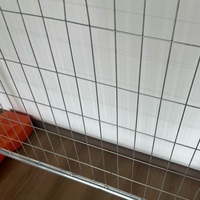 Clôture en treillis métallique galvanisé et recouvert de PVC, fil d'acier de calibre 9, rouleau de 6 pieds x 50 pieds, directement de l'usine, pour la sécurité des maisons et des chantiers de construction