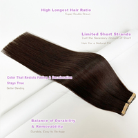 Cinta SDD inteligente sin costuras de cabello humano de 22 pulgadas y 100 gramos al por mayor en extensiones, calidad súper real, compatible con muestras de MOQ bajo