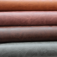 Cuir synthétique PU à grain naturel lisse, finition cirée au toucher sec, pour sacs et ameublement