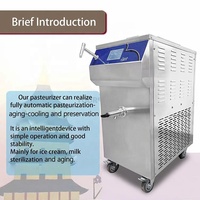 Eenvoudige bediening 32L/62L 4-in-1 Melk IJsroom Fruit Sap Pasteurisatiemachine Pasteurisatie- en Koelsysteem voor zuivel