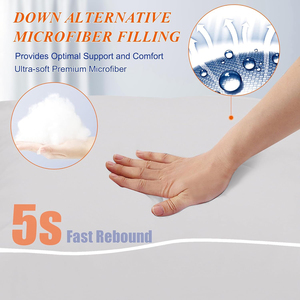 Lot de <span class=keywords><strong>2</strong></span> oreillers en microfibre et polyfibre Queen Size Alternative rempli et lavable en machine pour un entretien facile - Product Image 5