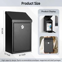 Boîte de livraison sécurisée pour courrier et colis, murale ou autoportante, étanche, en métal, avec serrure, OEM ODM