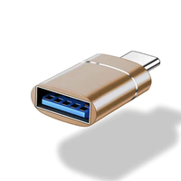 Adaptor OTG Tipe C ke USB 3.0, konverter USB C Male ke USB Female untuk Samsung S21 C Mouse OTG colokan