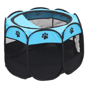 Toptan sıcak satış katlanır sekizgen evcil hayvan çiti katlanabilir kulübesi köpek kafesi çadırı - Product Image 6