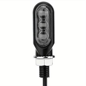 Cadeau pour hommes/femmes : Mini clignotant directionnel LED ambre fluide pour moto, café racer, voiture, SUV, UTV, ATV - Product Image 3