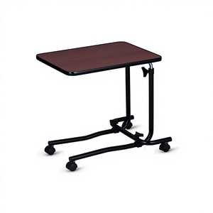Adjustable Bedside <b>Table</b> With <b>Wheels</b> <b>For</b> Elderly Care In Nursing Homes Rectangle Hospital <b>Table</b> LQX 070005 - Product Image 2