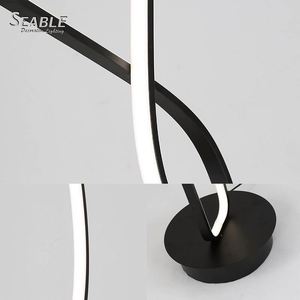 Diseño Creativo buen <span class=keywords><strong>precio</strong></span> CCT ajustable led lámpara de PIE <span class=keywords><strong>BLANCO</strong></span>/Negro lámpara de iluminación - Product Image 5