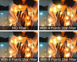 Filtres étoiles réglables à écran croisé, 4 Points, 6 Points, 8 Points, 49mm, 52mm, 58mm, 67mm, 72mm - Product Image 2