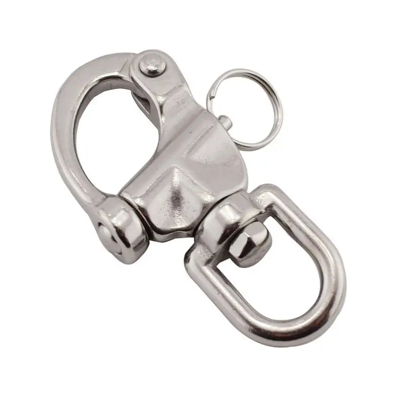 316 thép không gỉ nhanh chóng phát hành Snap móc clevis Hàm xoay còng cho thuyền gian lận