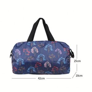 Bolsa de Viaje Plegable con Estampado de Dibujos Animados, Bolsa de Almacenamiento Grande con Correa para el Hombro para Viajes - Product Image 2