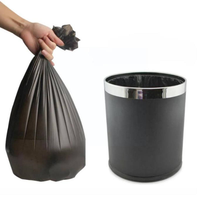 Sacs poubelles en plastique HDPE recyclé imprimés en couleurs et tailles personnalisées, thermoscellables, à ouverture plate, en rouleau, emballés en carton, jetables