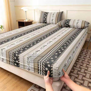 Wasserdichtes Einweg-Spann betttuch aus Polyester mit 2 Kissen bezügen Falten freies Bettwäsche set Pflegeleicht King & Queen Size Hotel Home - Product Image 5