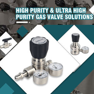 Regulador de Presión Manual de Alta Temperatura JEWELLOK, de Acero Inoxidable SS316L de Alta Pureza, para Cilindro de Gas de 250 bar, con Diafragma UHP - Product Image 4