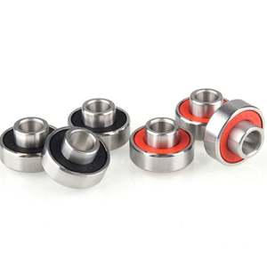 Rodamiento de rueda para patines en línea 608 2RS de acero cromado C3 antirrobo con eje para restaurantes - Product Image 2