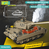 Nuevo Tanque Pesado CAYI de la Segunda Guerra Mundial, Modelo Militar, Equipo de la 2.ª Guerra Mundial, MOC Ladrillos de Plástico, Set de Juguetes para Niños OEM, Conjunto de Bloques de Construcción DIY