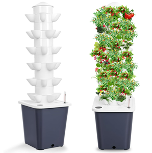 Kapalı ve açık klasik tasarım NFT hidroponik bahçe kulesi ekici ev dikey büyüyen sistemi için kat ve alışveriş merkezi kullanımı - Product Image 1