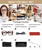 Lunettes optiques confortables pour femmes, avec logo personnalisé, style vintage, verres transparents, monture intégrale rectangulaire, imprimées