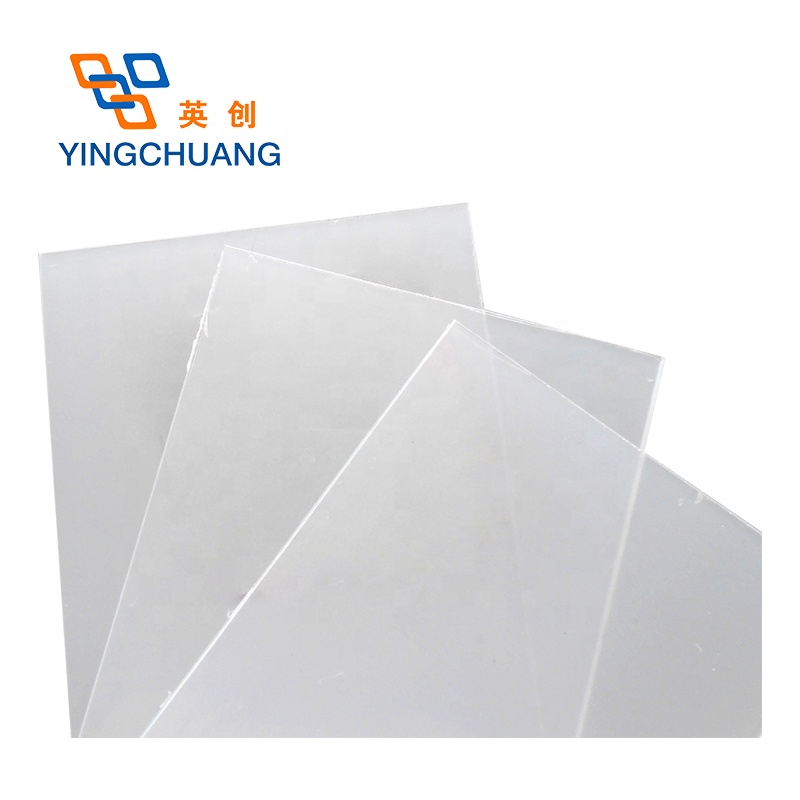 Yingchuang Factory Wholesale Customized Clear PVC Rigid Sheet Hard Surface Hard Core PVC Sheet High Quality for UV Printing