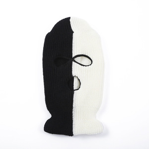 Fashion Knitted Ski Masks Full Face Winter Hats 3 Hole Hats Embroidery <strong>Custom</strong> <strong>Balaclava</strong> - Product Image 6